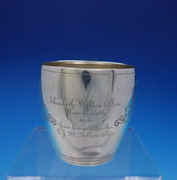 Tiffany and Co Sterling Silver Child's Set 4pc w/ Acid Etched Love Birds (#3709)