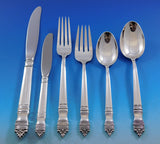 Danish Baroque by Towle Sterling Silver Flatware Set for 8 Service 53 pieces