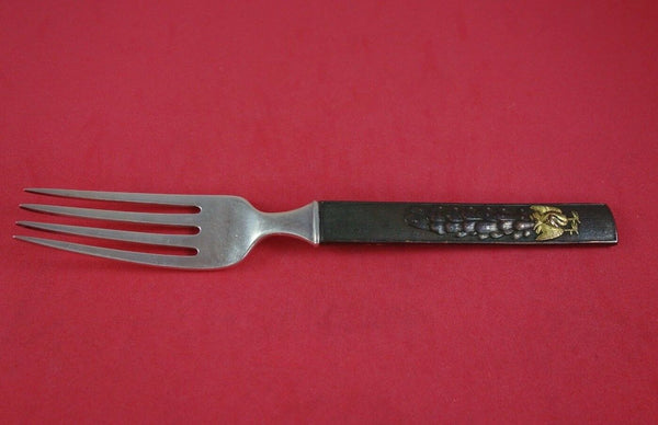 Kozuka by Tiffany and Co Sterling Copper Bronze Dinner Fork with Peacock 7 3/8"