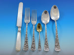 Arlington by Towle Sterling Silver Flatware Set for 8 Service 49 pcs Floral Rare