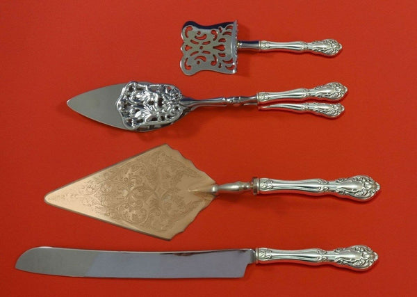 Chateau Rose by Alvin Sterling Silver Dessert Serving Set 4pc Custom Made