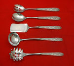 Corsage by Stieff Sterling Silver Hostess Set 5pc HHWS Custom Made