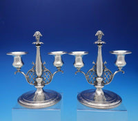 Louis XIV by Towle Pair of Weighted Sterling Silver Candlesticks (#4372)