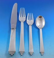 Pyramid by Georg Jensen Sterling Silver Flatware Set 8 Service 57 pieces Dinner