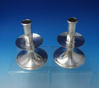 Governor Winslow by Tuttle Sterling Silver Candlestick Pair Weighted (#5112)