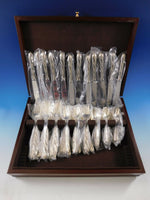Torchon Buccellati Italy Sterling Silver Dinner Flatware Set Service 48 pcs New