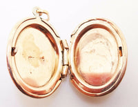 12K Rose Gold Filled Oval Locket (#J3152)