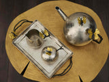 Michael Aram Butterfly Ginkgo Hand Textured Stainless Steel Creamer Pot - 175747