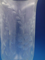 Gadroon by International Sterling Silver and Glass Hurricane Lamp Set (#4459)