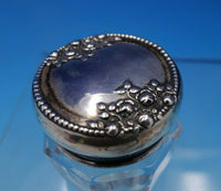 Lancaster by Gorham Sterling Silver and Glass Dresser Jar 1 1/2" (#4724)