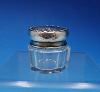 Lancaster by Gorham Sterling Silver and Glass Dresser Jar 1 1/2" (#4724)
