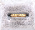 14k Yellow Gold Wedding Band with Wavy Dot Geometric Design Size 4.5 (#J6095)