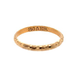 10k Yellow Gold Baby Ring w/ Bow Design Tiny (Size Less Than 0) Jewelry (#J5725)