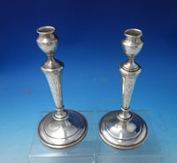 Old French by Black Starr Frost Sterling Silver Candlestick Pair #1152 (#5815)