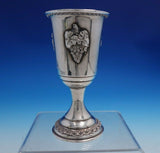Judaica by Unknown Sterling Silver Kiddush Cup with Applied Grapes (#4792)