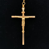 14k Yellow Gold Creed Rosary with Genuine Natural Amethyst Beads (#J5961)