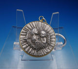 Buccellati Italian Italy Sterling Silver Key Ring Angels Gold Accent New (#4537)