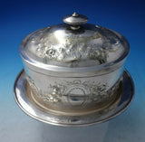 English Silverplate Biscuit Box Covered and Engraved 9" x 6 1/2" (#5613)