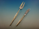 Stardust Gorham Sterling Silver Flatware Set Service Midcentury Modern Space Age