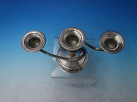 Gadroon by Crown Silver Co. Sterling Silver Candelabra Pair c.1920 3-light #6201