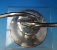 Beaded by Alan Allan Adler Sterling Silver Candlestick Pair 5" x 12" (#6065)