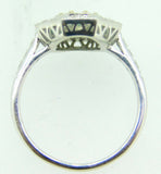 14k Gold .48ct Genuine Natural Diamond Ring with Emerald Halo (#J4137)