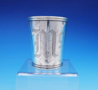 R and W Wilson Coin Silver Mint Julep Cup 3 5/8" Tall x 3 1/8" (#3477)