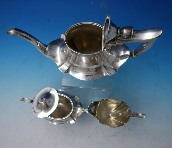 Louis Xv By Reed And Barton Sterling Silver Demitasse Set 4pc