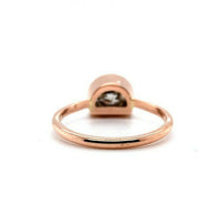 14k Rose Gold 1.11ct Half Moon Genuine Natural Diamond Wedding Set (#J5515)