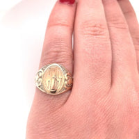 10k Yellow Gold Antique Signet Ring Jewelry (#J5688)