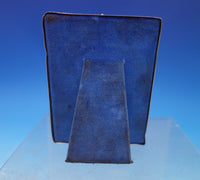 Lunt Sterling Silver Picture Frame with Blue Velvet (Broken Glass) #1186 (#6885)