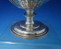 JD and S Silverplate Tea Set 4pc Acanthus Leaves Ram Handles Lion Finial (#5505)