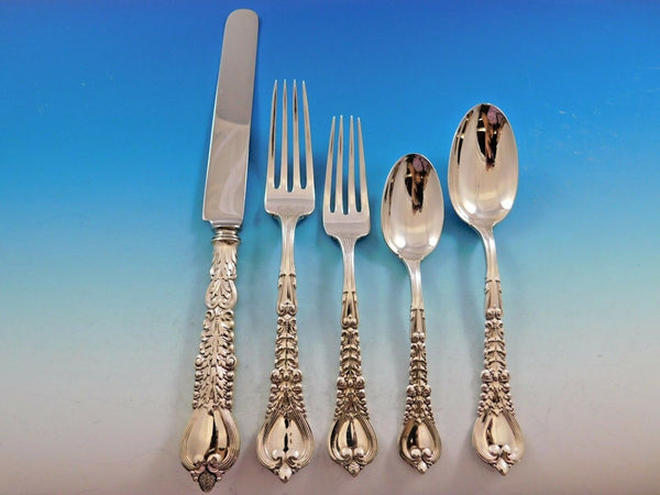 Florentine by Tiffany and Co. Sterling Silver Flatware Set for 12 Service 64 Pcs