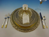 Golden Columbine by Lunt Sterling Silver Flatware Set For 8 Service 32 Pieces