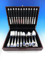 Empire by Puiforcat France Sterling Silver Flatware Set for 12 Swan 60 pc Dinner