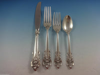 Grande Baroque by Wallace Sterling Silver Flatware Set For 6 Service 42 Pieces