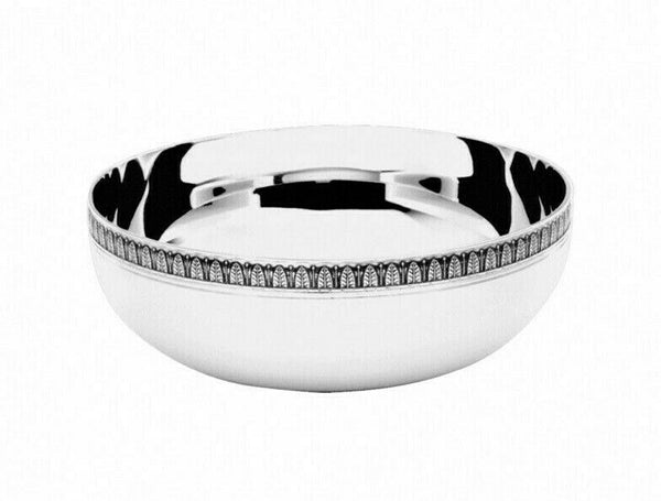 Malmaison by Christofle Silver Plate Coupe Ronde Round Serving Bowl Small - New