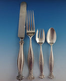 Sandringham by Shiebler Sterling Silver Huge Flatware Set In Fitted Box "B" Mono