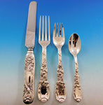 Chrysanthemum by Tiffany Sterling Silver Flatware Set 12 Service 48 pcs Dinner