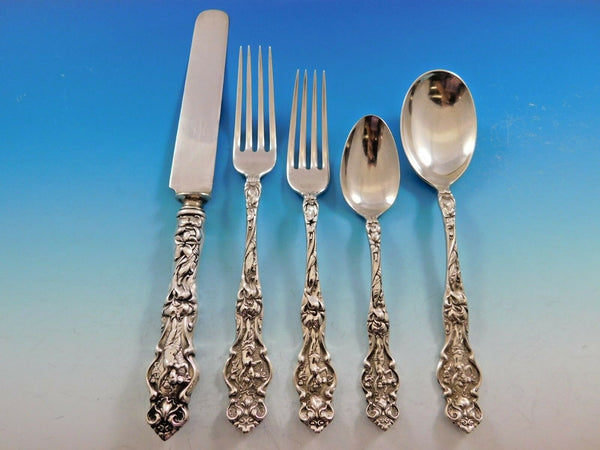 Louis Xv By Birks Sterling Silver Dinner Flatware Set 8 Service 90 Pieces  Canada