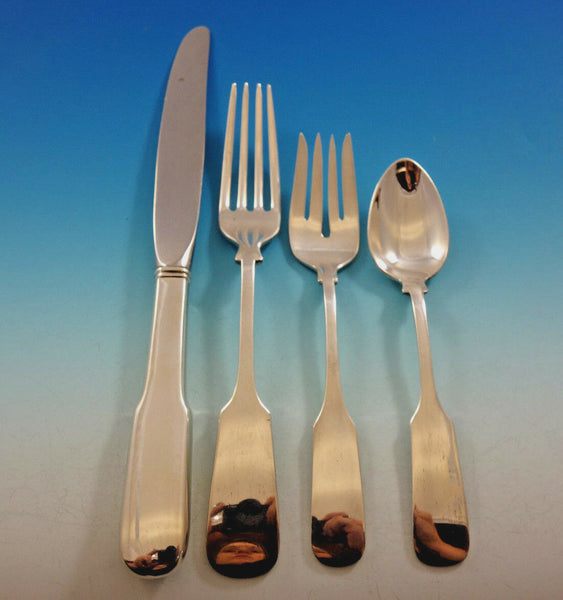 Old English Tipt by Gorham Sterling Silver Flatware Set 8 Service 38 pcs Dinner