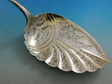 Art Silver by John Cook Sterling Silver Ice Cream Server 3D Medallion NY 1855-80
