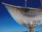 Hester Bateman English Georgian Sterling Silver Sugar Basket Swing Handle #4893