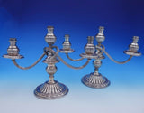 Imperial by Camusso Peruvian Sterling Silver Candelabra Pair 3-Light (#3177)