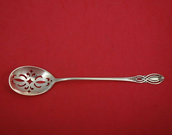 Chippendale Old by Alvin Sterling Silver Olive Spoon Pierced Original 6"