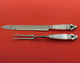 Acorn by Georg Jensen Sterling Silver Steak Carving Set 2pc HH WS