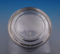 TIffany and Co Sterling Silver Pencil Holder or Cup Blue Enamel Stripes GW #7597