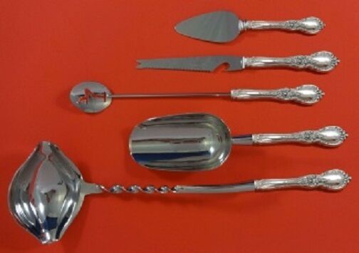 Charlemagne by Towle Sterling Silver Cocktail Party Serving Set 5pc Custom Made