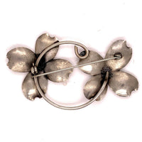 Stuart Nye Sterling Dogwood Flower Pin (#J4807)