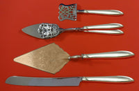 Silver Rhythm by International Sterling Silver Dessert Serving Set 4pc Custom